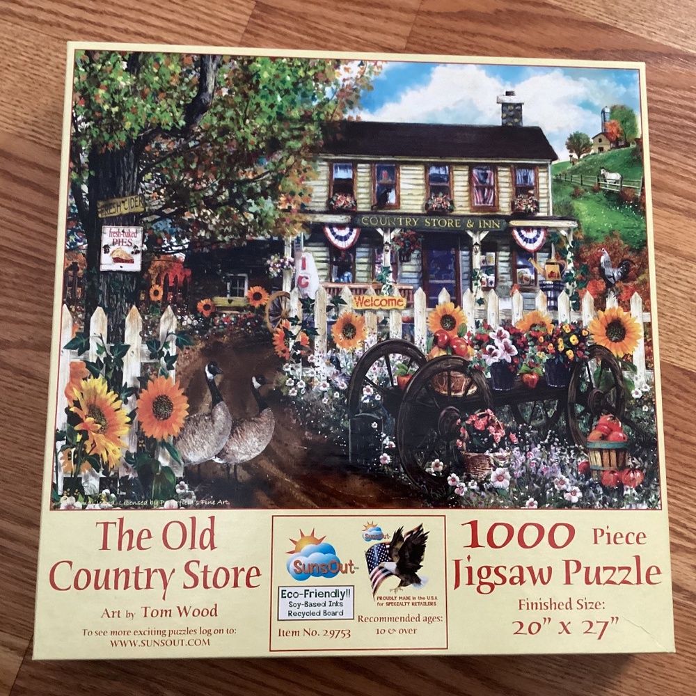 SunsOut 1000 Piece " The Old Country Store "  Jigsaw Puzzle